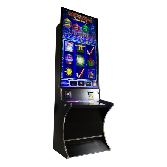 55" Vertical Upright Game Ready Cabinet non-LED with Upper Bill Acceptor
